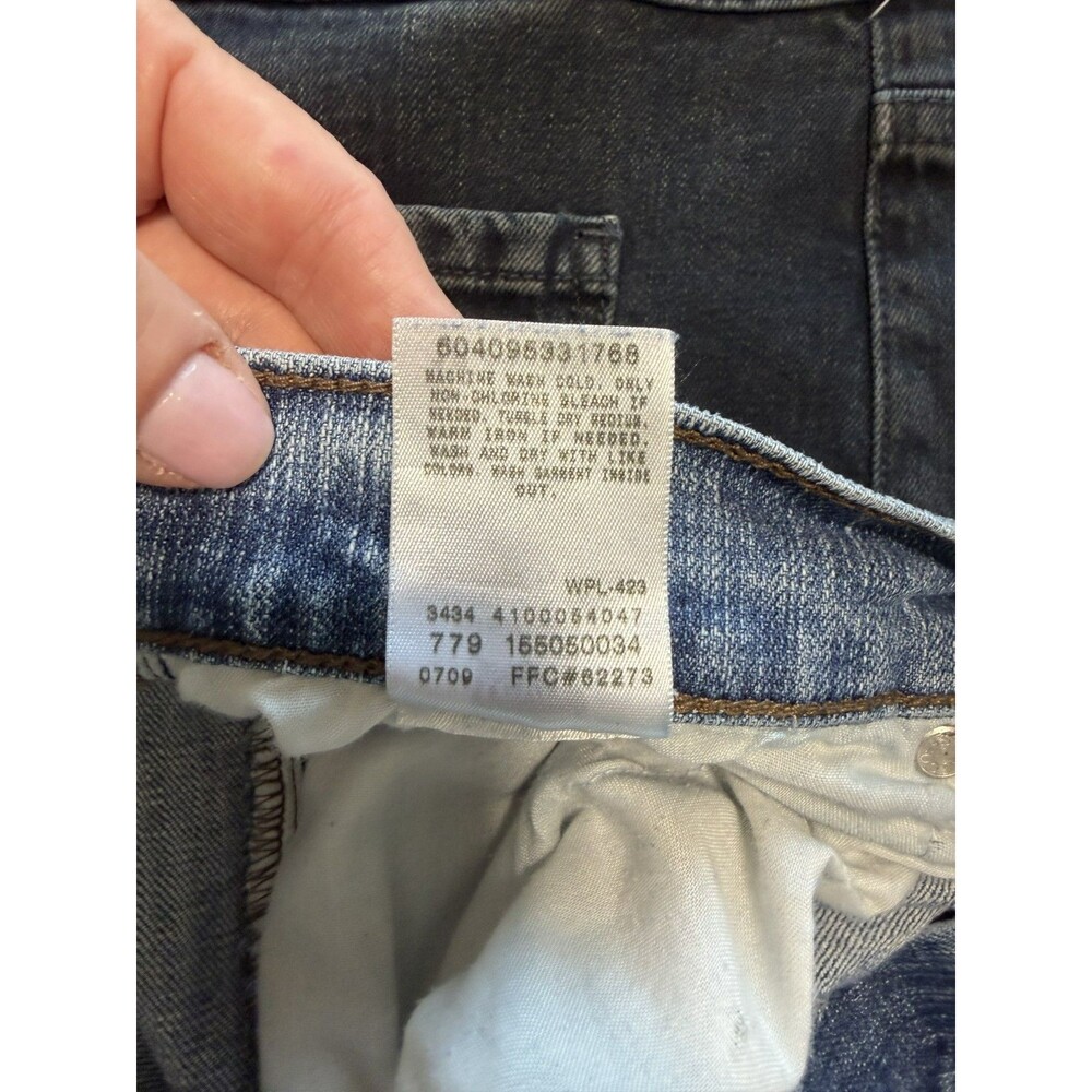 Levi Strauss & co Blue Denim Skinny Stretch Jeans Women 14 Medium - Picture 3 of 4